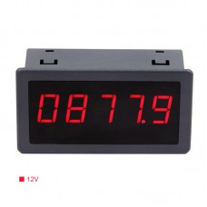 5166FR 5-Digit Frequency Meter With 0.56" LED Display Hall Switch Speed Counter 12V Power Supply