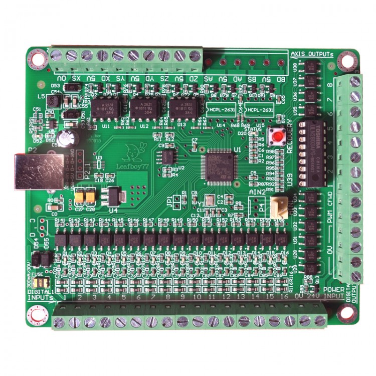 usb cnc controller mach3 4 axis 100khz interface board mk1