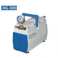 Oil-Free Lab Diaphragm Vacuum Pump HG-30D 30L/min 50mbar Normal Type One Gauge Negative Pressure