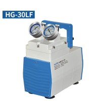 Oil-Free Lab Diaphragm Vacuum Pump HG-30LF 30L/min 200mbar Anticorrosive Type Dual Pressure Gauges