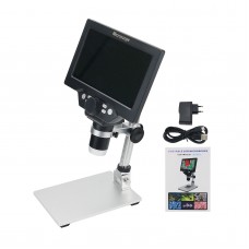 G1200 1200X 12MP 1080FHD Digital Microscope Camera with Built-in Lithium Battery and 7" LCD Display