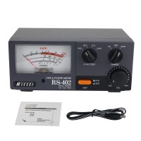 NISSEI RS-402 Power Meter 125-525MHz 200W SWR Watt Meter with Large Meter Display