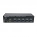 2 In 4 Out Power Amplifier Sound Switcher Speaker Switch Distributor Headphone Output Lossless
