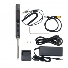 TS100 65W 24V Mini Soldering Iron Kit OLED Display Adjustable Temperature w/ Soldering Tip TS-C4