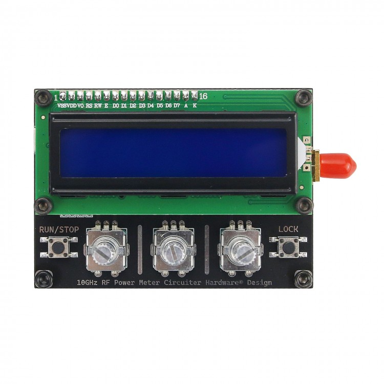 RF Power Meter Handheld Radio Frequency Power Meter 1MHz10GHz 50dBm0dBm Settable Attenuation