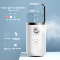 JSQ-3 USB Handy Nano Mist Sprayer Rechargeable Nano Facial Mister Aroma Diffuser 40ML Clear Tank