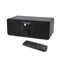 WR-230S FM Internet Radio Bluetooth Speaker Radio Stereo Dual Speakers WiFi/DAB+/FM/UPnP/DLNA Black