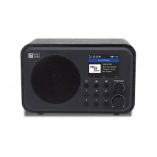 WR-336N Wooden WiFi Internet Radio Rechargeable High-End Bluetooth Speaker Radio Dual Alarms Black