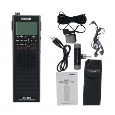 For Tecsun PL-365 Full Band Radio Digital Demodulation DSP Radio Receiver Single Sideband Black