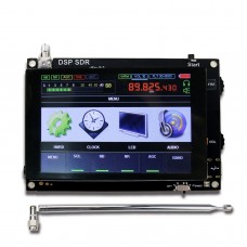 50KHz-200MHz Malachite SDR Malahit SDR Radio Receiver 2 Speakers 3.5" Display Antenna Without Shell