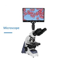 XSP500 40-100X Trinocular Microscope Lab Microscope w/ LED 10.1" Digital Imaging System 1920*1080