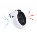 900W Mini Air Heater Small Room Heater Winter Warmer Fan w/ Remote Controller Long Cable Stand White