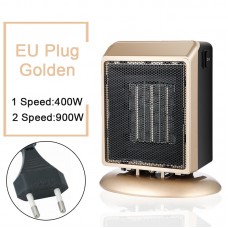 YND-900 Mini Space Heater 900W Electric Heater Fan Office Bathroom PTC Ceramic Heater EU Plug Golden