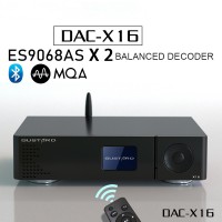 X16 Balanced DAC Bluetooth 5.0 DAC ES9068ASx2 MQA Full Decoding For IIS AES Coaxial Optical Black