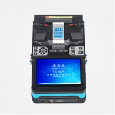 FS-60F Fiber Optic Fusion Splicer Core Alignment Fusion Splicing Machine w/ 5" TFT Color LCD Screen