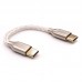 10cm/3.9" Portable DAC Headphone Amplifier OTG Cable Audio Cable For Type-C To Type-C