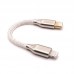 10cm/3.9" Portable DAC Headphone Amplifier OTG Cable Audio Cable For Type-C To Lightning