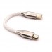 10cm/3.9" Portable DAC Headphone Amplifier OTG Cable Audio Cable For Type-C To Micro