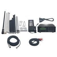 CZE-15B 0.3-15W Adjustable Stereo FM Transmitter PC Control Wireless Radio + Power Adapter + Antenna