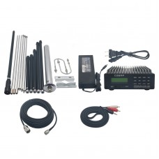 CZE-15B 0.3-15W Adjustable Stereo FM Transmitter PC Control Wireless Radio + Power Adapter + Antenna