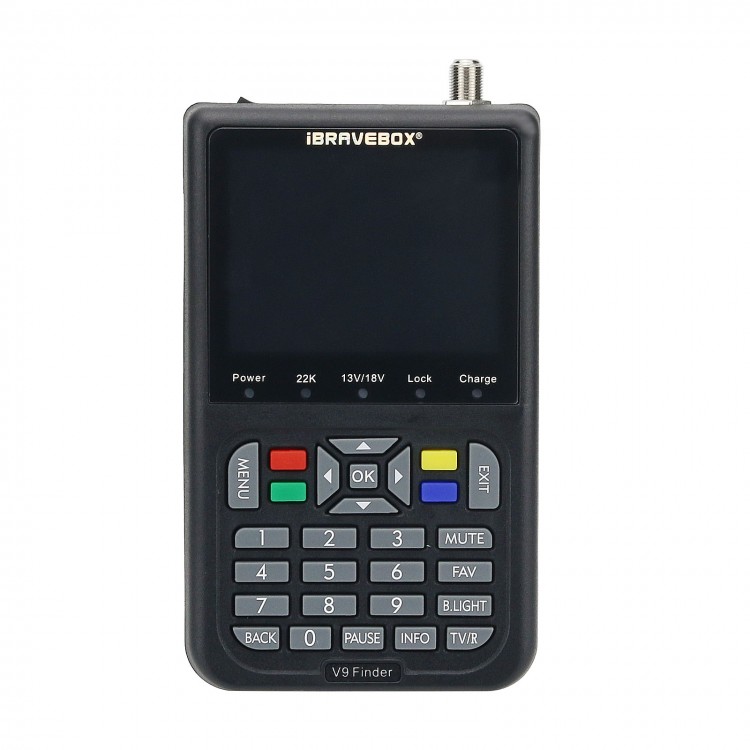 iBRAVEBOX V9 Digital Satellite Finder Signal Meter Support H.265 3.5