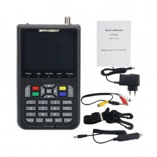 iBRAVEBOX V9 Digital Satellite Finder Signal Meter Support H.265 3.5" LCD Screen HD 1080P Black