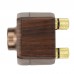 Bluetooth Digital Power Amplifier Wood Grain HiFi 100W Class D Home Audio Amplifier w/ Power Adapter