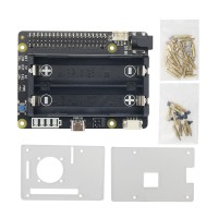 X728 Expansion Board UPS Power Management Board Automatic Startup w/ Acrylic Shell for Raspberry Pi