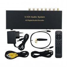 RH-688X 5.1CH Audio Decoder Bluetooth 5.0 Digital Audio System HDMI Optical Fiber Coaxial Sound Card 