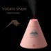 160ML USB Humidifier Diffuser Volcano Shaped Mini Desktop Moisture Spray For Facial Skin Care