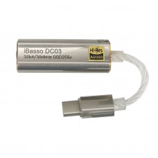 iBasso DC03 DAC Headphone Amplifier Type-C To 3.5MM Phone Headphone Cable External Sound Card Silver