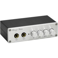 OF1 Karaoke Preamplifier Karaoke Preamp DAC Reverb Effect For Two Wired Microphones With 6.5mm Plug