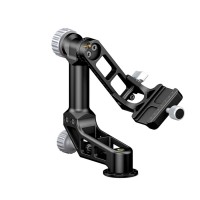 GH-02 Panoramic Gimbal Head Aluminum Alloy Tripod Pan Tilt Head Load 30KG w/ QR Plate For SLR Camera