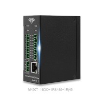 M420T Ethernet Remote IO Module Industrial Data Acquisition Module 16DO+1RS485+1Rj45 For Modbus RTU