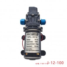 3210YB-12-100 High Pressure Electric Diaphragm Pump Pressure Switch Type B Connector 100W DC  12V