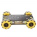 Unassembled Mecanum Wheel Car Smart Omni Robot Car Chassis Kit With Motors For Arduino