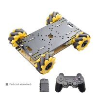 Unassembled Mecanum Wheel Car Smart Robot Car Chassis w/ Motors + Joystick Controller For Arduino