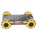 Unassembled Mecanum Wheel Car Smart Robot Car Chassis w/ Motors + Joystick Controller For Arduino