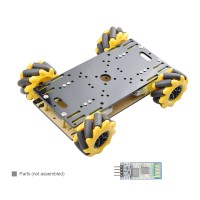 Unassembled Mecanum Wheel Car Smart Robot Car Chassis w/ Motors + Bluetooth Module For Arduino