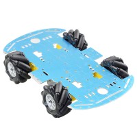 Unassembled Omni Mecanum Car Chassis Kit w/ Motors For Arduino Programming DIY (Without Controller)