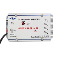 Seebest SB-04VA2 Video Signal Amplifier 1 IN 4 OUT Analog Surveillance Video Distribution Extender