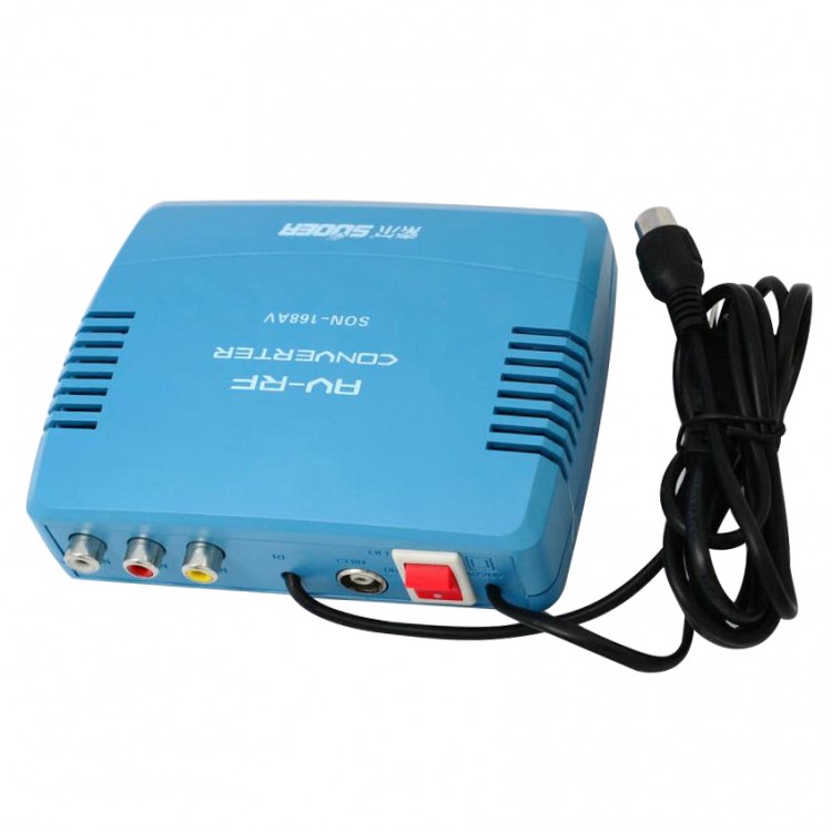 SON168AV AV To RF Converter 612CH AV Switch RF Modulator SetTop Box