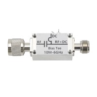 RF DC Block Bias Tee Feed with N Connectors 10MHz-6GHz