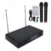 lv-88 Wireless Microphone System Dual Channel Two Handheld Cordless Mic For Karaoke KTV Music Show