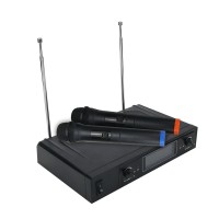 lv-88 Wireless Microphone System Dual Channel Two Handheld Cordless Mic For Karaoke KTV Music Show