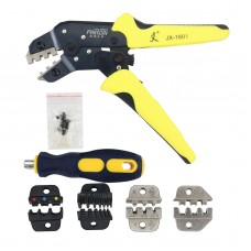 PARON 5 In 1 Wire Crimpers Engineering Ratchet Terminal Crimping Pliers Wire Striping Tool JX-D5S