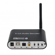 DAC651U 5.1 Audio Decoder Bluetooth 5.0 Receiver With USB Sound Card Support U Disk Music Playing