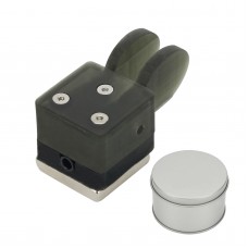 QU-21C Dual Paddle Key Mini Morse Key Telegraph Key CW Key Automatic Base Magnetic Absorption