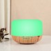 500ML Air Humidifier Mini Humidifier Aroma Diffuser Essential Oil Diffuser Wood Grain 7-Color Change