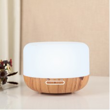 500ML Air Humidifier Mini Humidifier Aroma Diffuser Essential Oil Diffuser Wood Grain 7-Color Change